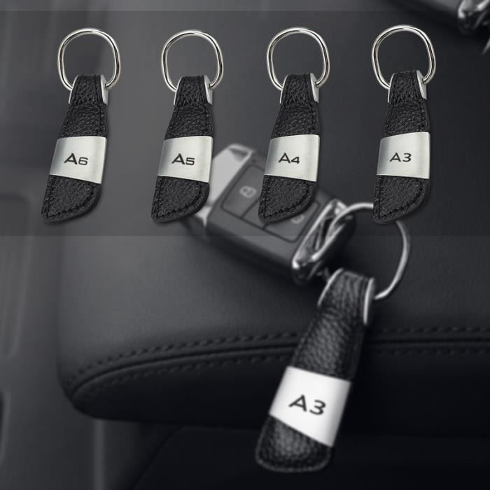 Porte-clés de voiture en cuir véritable, porte-clés de voiture de luxe,  porte-couvercle pour Audi A3, A6L, A8, Q7, Q8, numéro A7, 2019, 2020, 2021,  accessoires - AliExpress