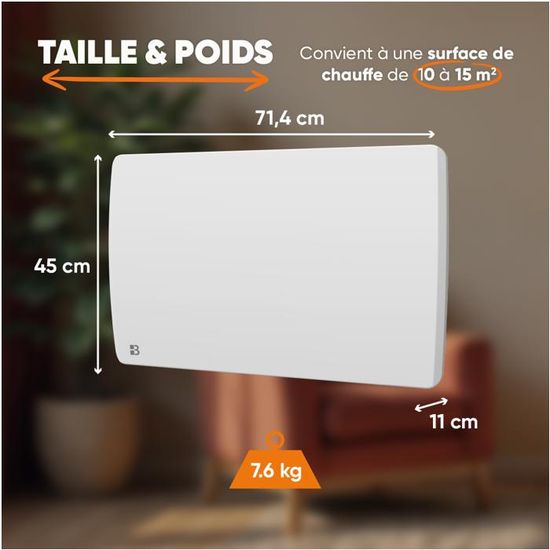 Radiateur électrique fixe à inertie sèche céramique BESTHERM ARIA — free download