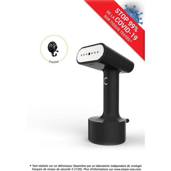 SteamOne ST200 - Fer à Repasser Vertical Portable 1500W - Chauffage 30 Sec, Réservoir 140ml, Vapeur 25g/min - Pour Vêtements, Rideaux, Canapés