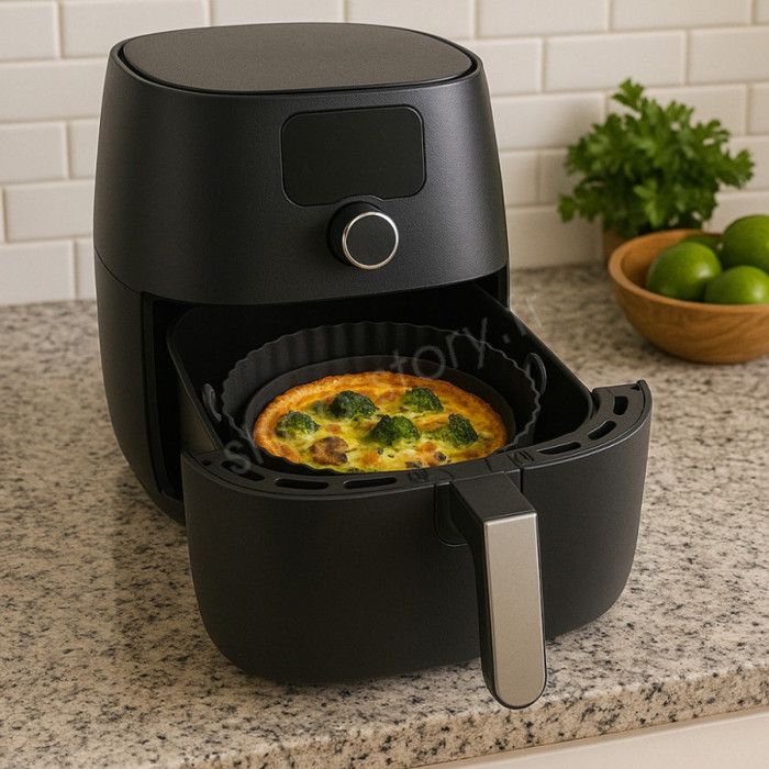 Moule Silicone Air Fryer, Réutilisable Air Fryer Liner Silicone, Panier