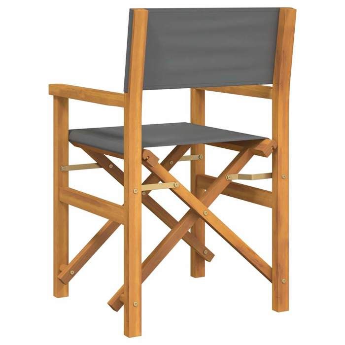 "SWEETY" Chaises de metteur en scène pliantes lot de 2 Bois teck massif ...