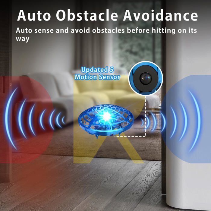 Drone volant main pour enfants - TURBIX - Mini Ufo - Lumières LED - 5