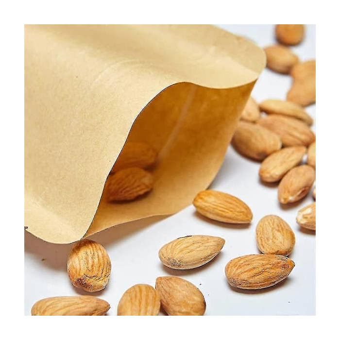 Plat Mobil R 45 100 sachets Kraft avec fenêtre, sachets à fond plat avec fermeture zip ...