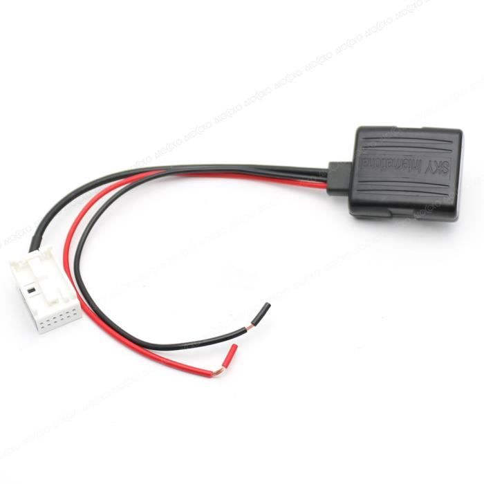 Adaptateur Audio Bluetooth Pour Autoradio Citroën/Peugeot - Connexion 12 Broches Avec Microphone - 8