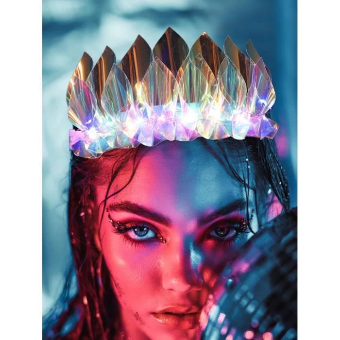 Serre-tête LED De Noël Avec Ampoules - Bandeau Lumineux Pour Fêtes, Halloween, Carnaval - Pour Femmes Et Filles