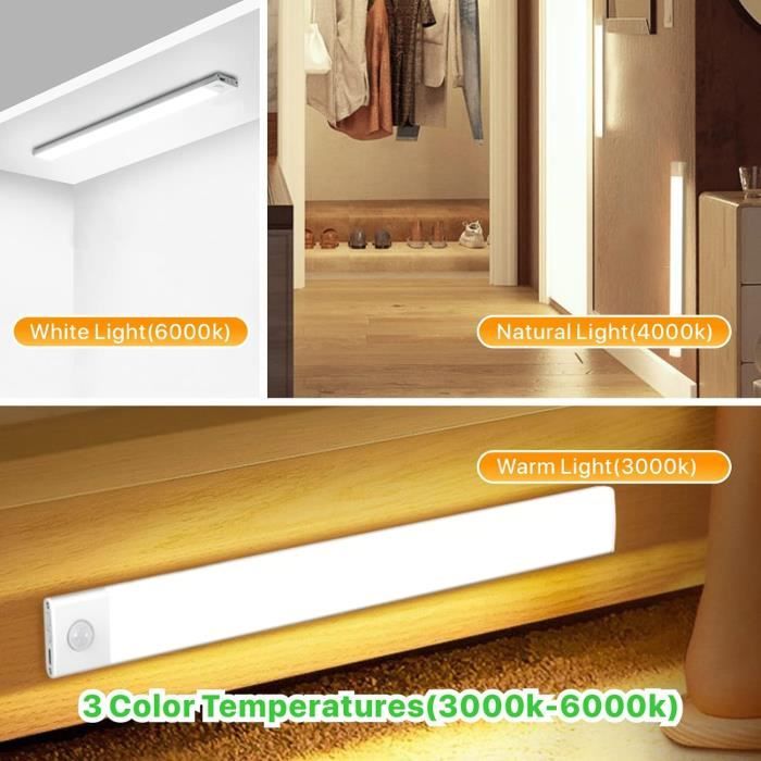 Lumière D'armoire, Sous La Lumière D'armoire, LED Démonter Rechargeable  Pour La Lumière Naturelle De Placard De Cuisine