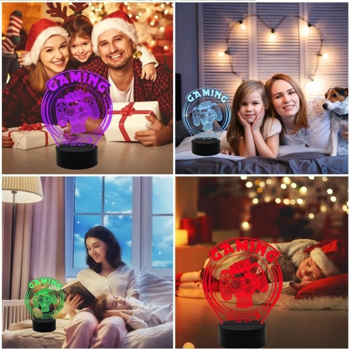 Créatif 3D Cochon Nuit Lampe 16 Couleurs Changeantes Puissance USB