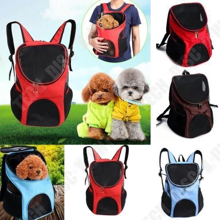 Panier Sac Transport pour Chien-Chat avion Sac a dos ventral pour