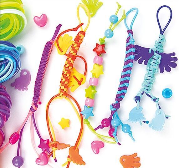 Porte-clés scoubidou paracorde multicolore 14 cm | Accessoire fun