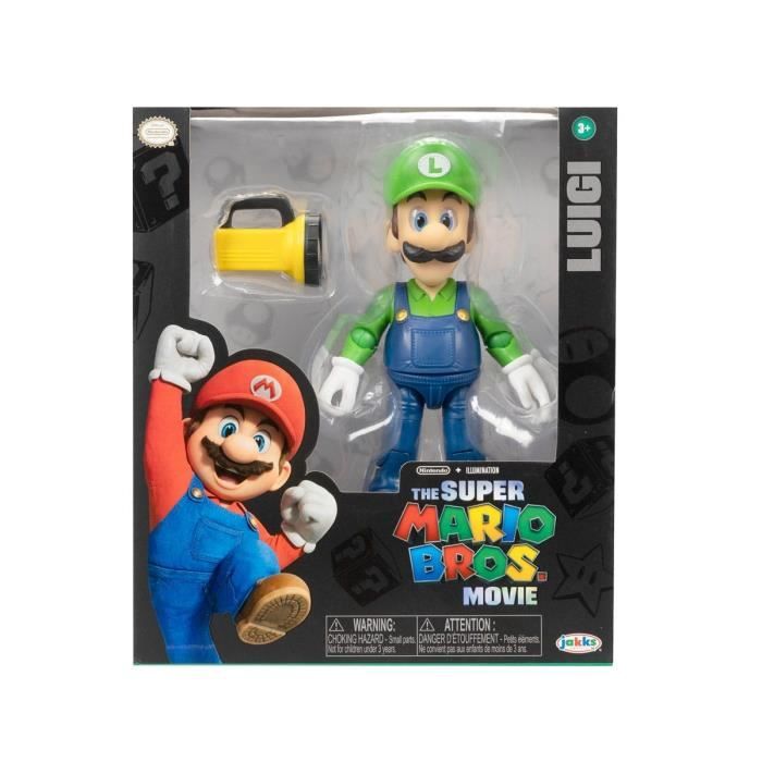 Lot de 3 figurines Super Mario Bros. Nintendo Mario Luigi & Yoshi 4,5 pouces
