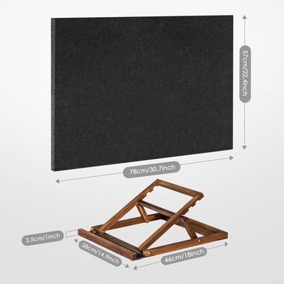 Table De Puzzle Tektalk 1500 Pièces - Couvercle Transparent, Support Inclinable, 6 Tiroirs De Tri - Gris