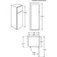FAURE FTAN24FU0 Réfrigérateur congélateur haut - 205L (164L+41L) - froid statique - L55x H143,4 - silver-5