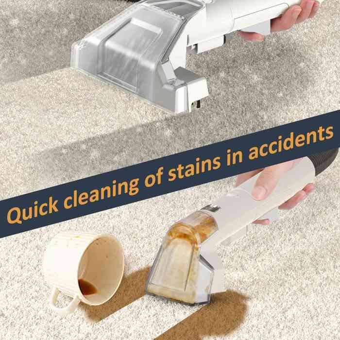 Nettoyeur Tapis Et Moquettes WECLEAN C2 – 400W, Compact, Avec Réservoirs Séparés – Pour Canapé Et Voiture