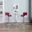 Tabouret De Bar Rouge Bordeaux Similicuir Achat Vente Tabouret De Bar Cdiscount
