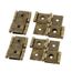 46mmx54mm style r/étro Paravent double effet ton bronze 15pcs charni/ère