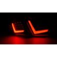 Paire de feux arriere Seat Leon 09-12 LED BAR rouge-0