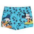 Maillot de bain bébé Mickey et Donald Disney boxer garçon bleu turquoise-0