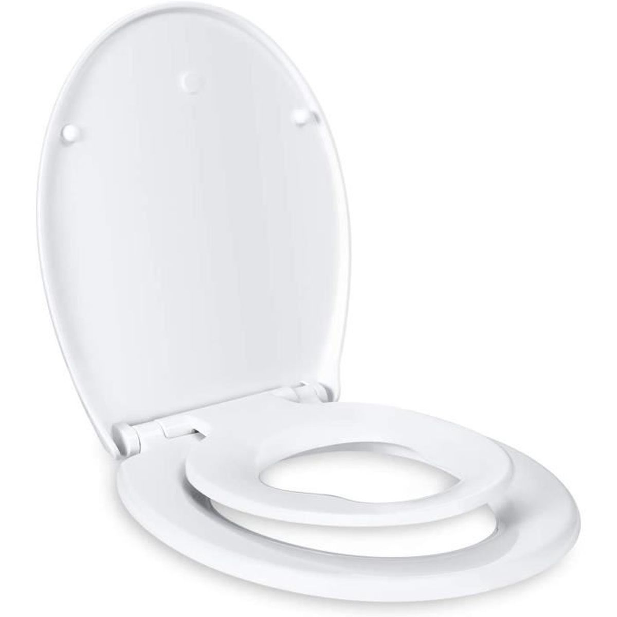 Abattant Wc Familial Tacklife Cuvette De Toilette Avec Siege Enfant Magnetique Et Pare Chocs Antiderapants Lunette De Toilette Ave Cdiscount Bricolage
