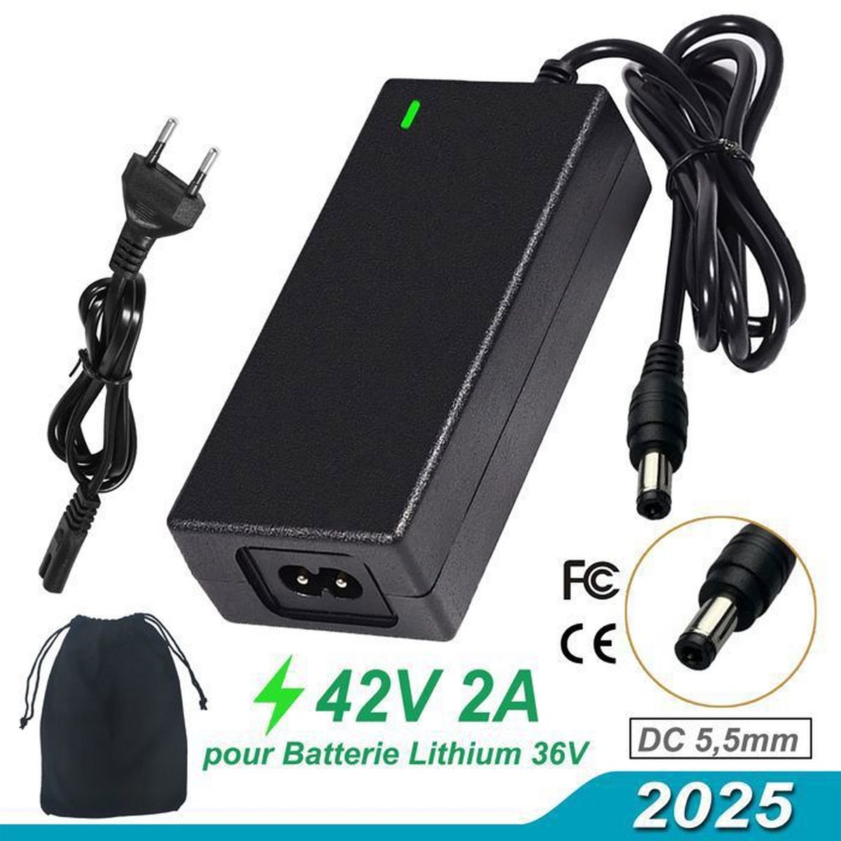 Batterie Lithium 24V 8000mAh Pour Trottinette/vélo électrique (moins De 250W) - Connecteurs XT60+JST, BMS Intégré - 1