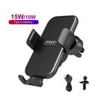 15W Qi chargeur sans fil voiture,APERIL Chargeur sans Fil Voiture Rapide Automatic Clamping Clip pour Tous Les Appareils Qi