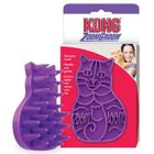 KONG ITALY Brosse de massage en caoutchouc Cat ZoomGroom - KONG - Pour chat - Picots souples - Réduit les boules de poils