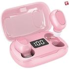 Ecouteurs bluetooth Luxe - ESS® ePods Rose ES6 Pro - Tactile - Boitier chargeur affichage numérique