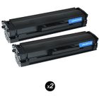 WOUNGZHA Cartouches de Toner Compatible Samsung MLT-D111S Noir (Pack de 2) pour Xpress SL-M2022W-2026-2026W