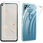HONGWE. Coque pour Google Pixel 4a [Doux, Résistant aux Rayures]+ Verre Trempé pour Google Pixel 4a [9H, sans Bulles, Sensibilité