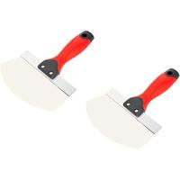 2 spatules en acier inoxydable pour cloison sèche,outils à main,pelle à peinture,truelle pour cloisons sèches, truelles de lissage