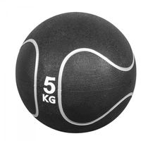 Médecine ball Gorilla Sports noir/gris 5kg diamètre 23cm