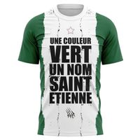 T-shirt Une couleur vert - Un club Saint Etienne - Supporters Saint Etienne