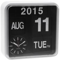 Horloge design Mini cube noir et blanc
