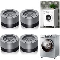 Patin anti-vibration pour machine à laver ZHUODIKE - 4 pièces - Gris