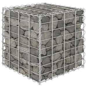 PIERRE - GABION PIERRE Lit surélevé cube à gabion Fil d'acier 40x40x40 cm