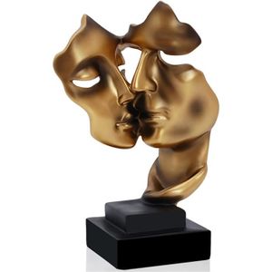 OBJET DÉCORATIF Sculpture Moderne, d'or Abstrait Art Figurines, De