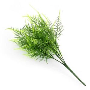 FLEUR ARTIFICIELLE Décoration florale,Fausses feuilles en plastique, imitation artificielle, feuillage vert, fausses plantes, - Type green-11x6x38cm