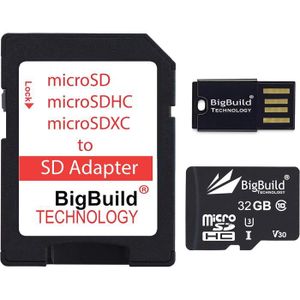 LECT. INTERNE DE CARTE Carte mémoire 32 Go Ultra-Rapide 100Mo-s microSD p