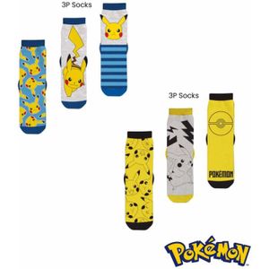 CHAUSSETTES Chaussettes Enfant Pokemon Pikachu, Pack de 6 Paires Garçon 