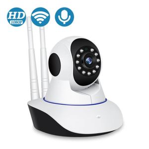 Indoor Safety Smart Camera,1080P Caméra Sans Fil 2.4G WiFi Pour Animaux  Domestiques Avec Détection De Mouvement Et Suivi, Vision Nocturne, Audio