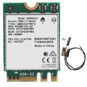 450Mbps Carte Réseau Sans Fil WiFi PCI-E LAN Carte Antennes PC de