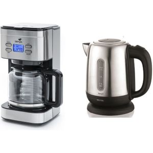 Pack Continental Edison Cafetiere Filtre Programmable Cf12tix Bouilloire B17ix Grille Pain Gp2fix Inox Achat Vente Lot Appareil Petit Dej Cdiscount