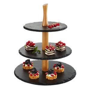 Coudre 2 étages petite taille en céramique gâteau Stand-Idéal pour 2-3 personnes à partager