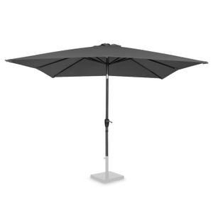 PARASOL Parasol inclinable 2,8x2,8m - carré – Gris -  Toile UPF 50+ - Pied exclu - Rosolina