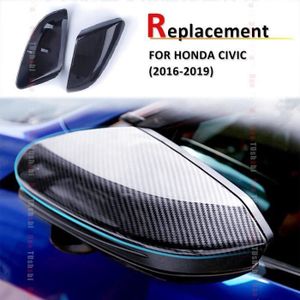 Fydun Couverture de rétroviseur de voiture 2X capuchons de couverture de  rétroviseur arrière en Fiber de carbone pour Honda Civic - Cdiscount Auto