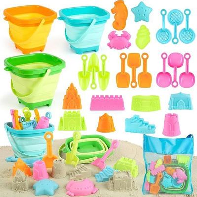Jouet Plage Enfant Kit Jouet Plage 20 Pièces Powmag - Seau, Pelle