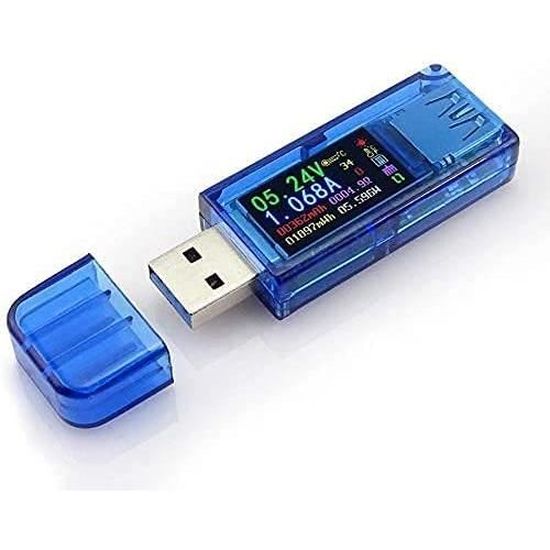 Oumefar USB Couleur LCD Voltmètre Ampèremètre Détecteur De Puissance