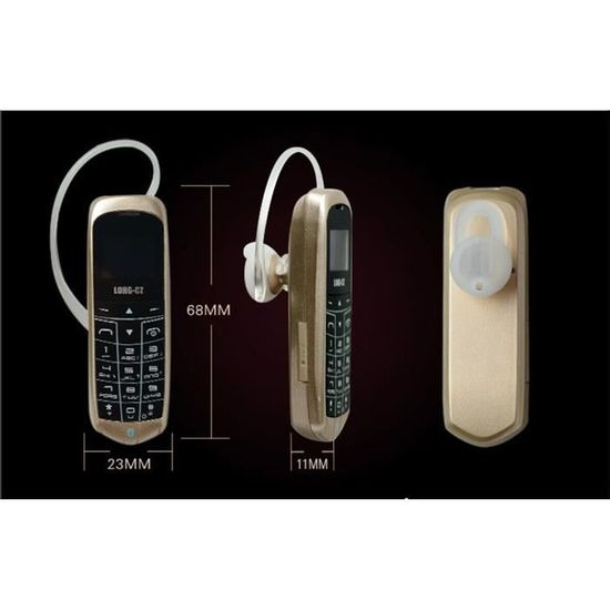 LONG-CZ J8 Mini téléphone - YOUHUO - Monobloc - Noir - GSM - 800 mAh - 0,66" - DAS faible