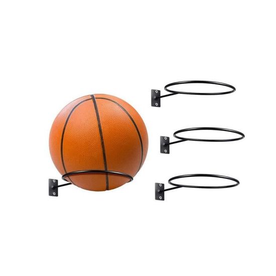 Casier Et Rangement - Limics24 - Pcs Support Mural Ballon Sport Noir  Porte-Ballon Inoxydable Basketball - Cdiscount Maison
