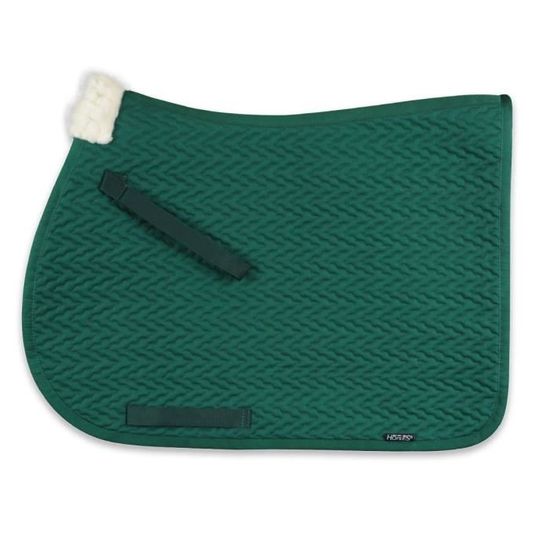 Tapis De Selle Tosoni Selleria – Monte Anglaise, Matelassé, Insert Fourrure, Fermeture Velcro – Tailles Cob, Personnalisable