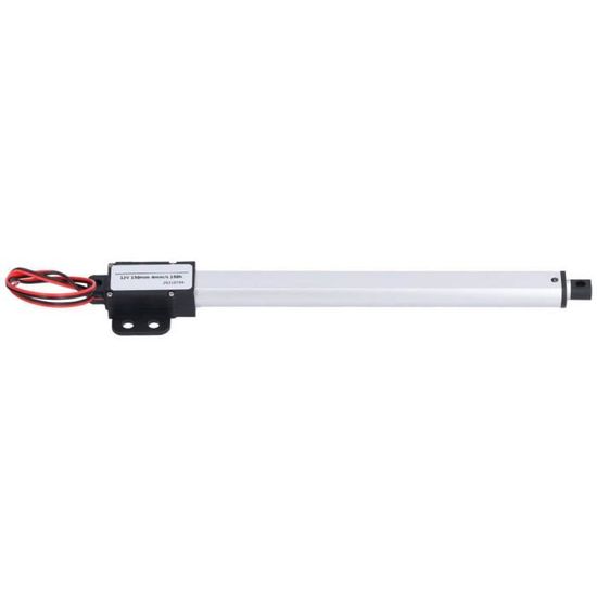 Justech Moteur Actionneur Linéaire Heavy Duty 160LBS 150mm 12V - Mouvement Linéaire Puissant